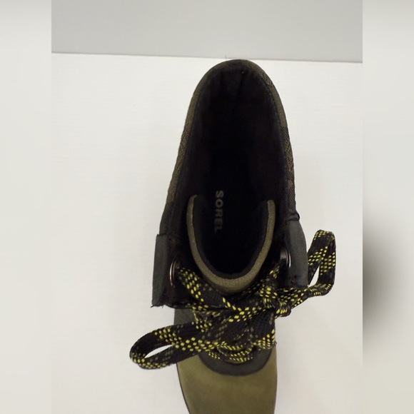 Sorel Lexie Green Camo Lace-Up Wedge Boots - 5.5 - Picture 10 of 14